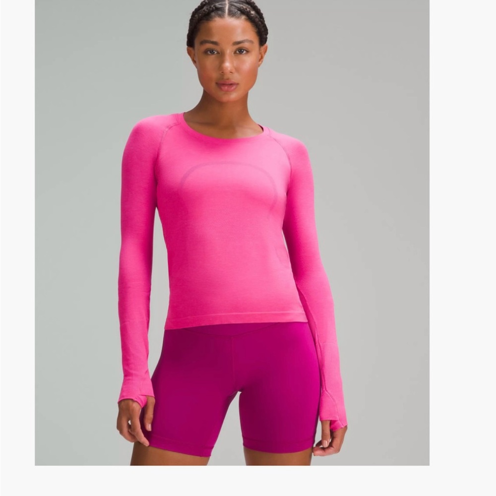 NWOT LULULEMON SIZE 8 SONIC PINK SWIFTLY TECH 2.0 LONG SLEEVE
